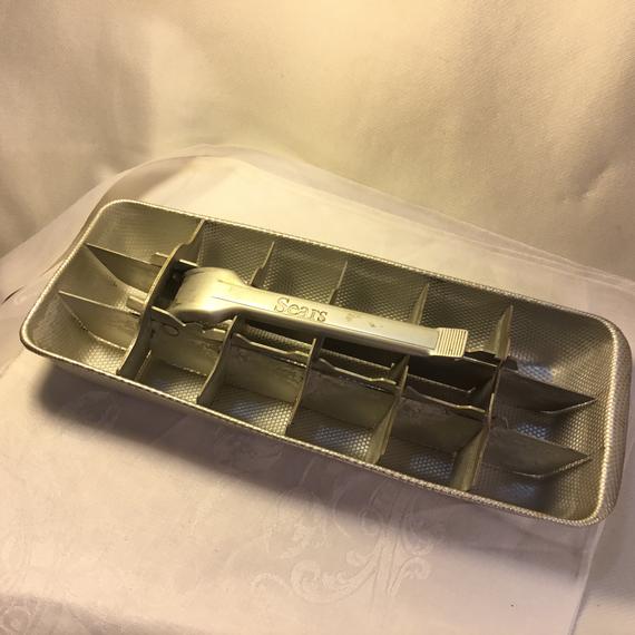 Antique Ice Cube Making Metal Trays Stock Photo - Download Image