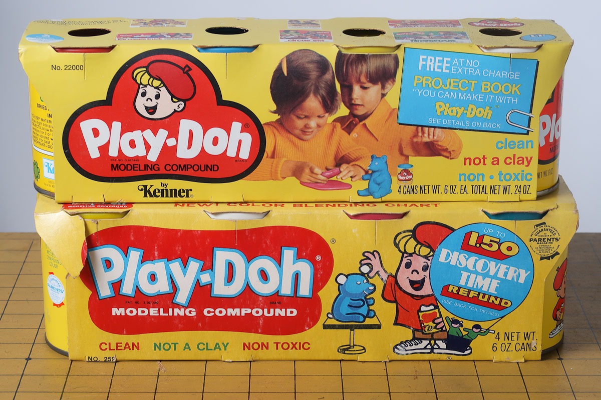 Vintage Play Doh Can 1956 White